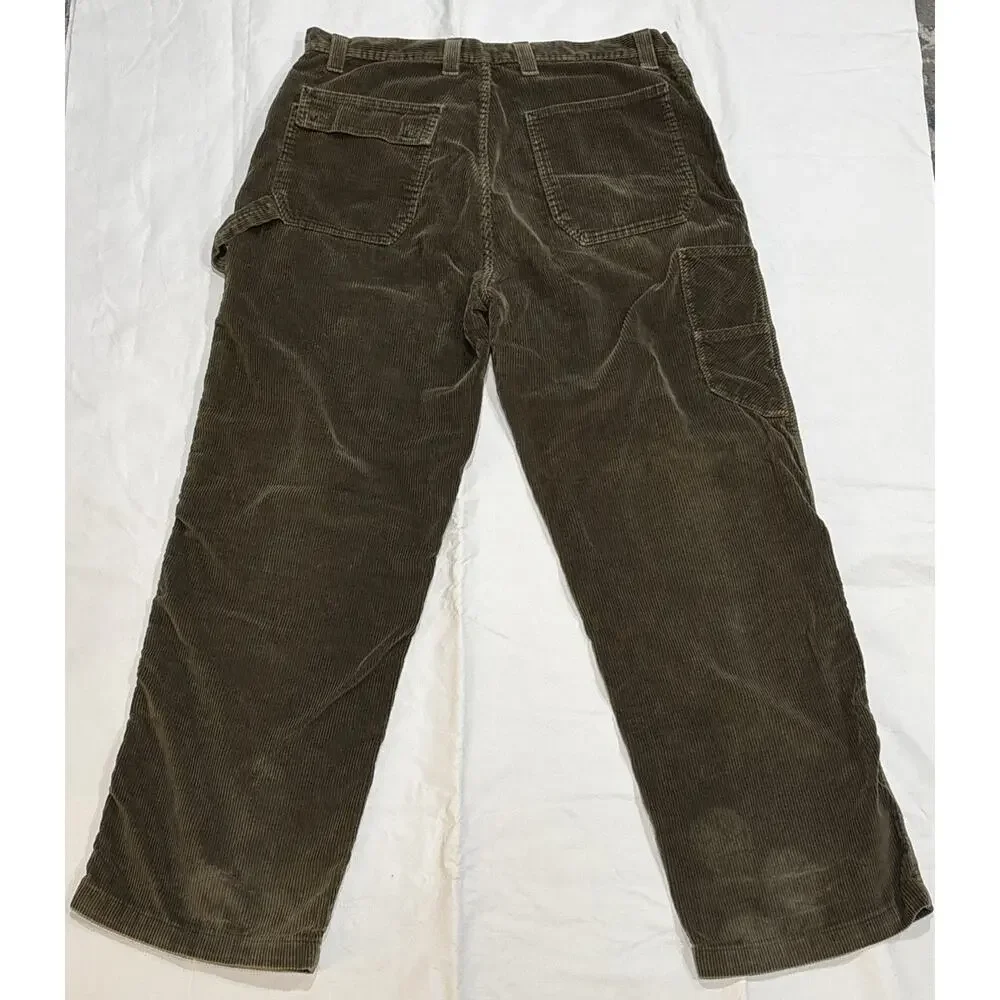 VTG Arizona Jean Co Double Knee Carpenter Corduroy Pants Skate Baggy 38X32 READ - Picture 6 of 13